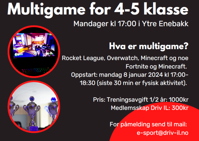 Multigame for 4-5 klasse fra 8.jan 2024